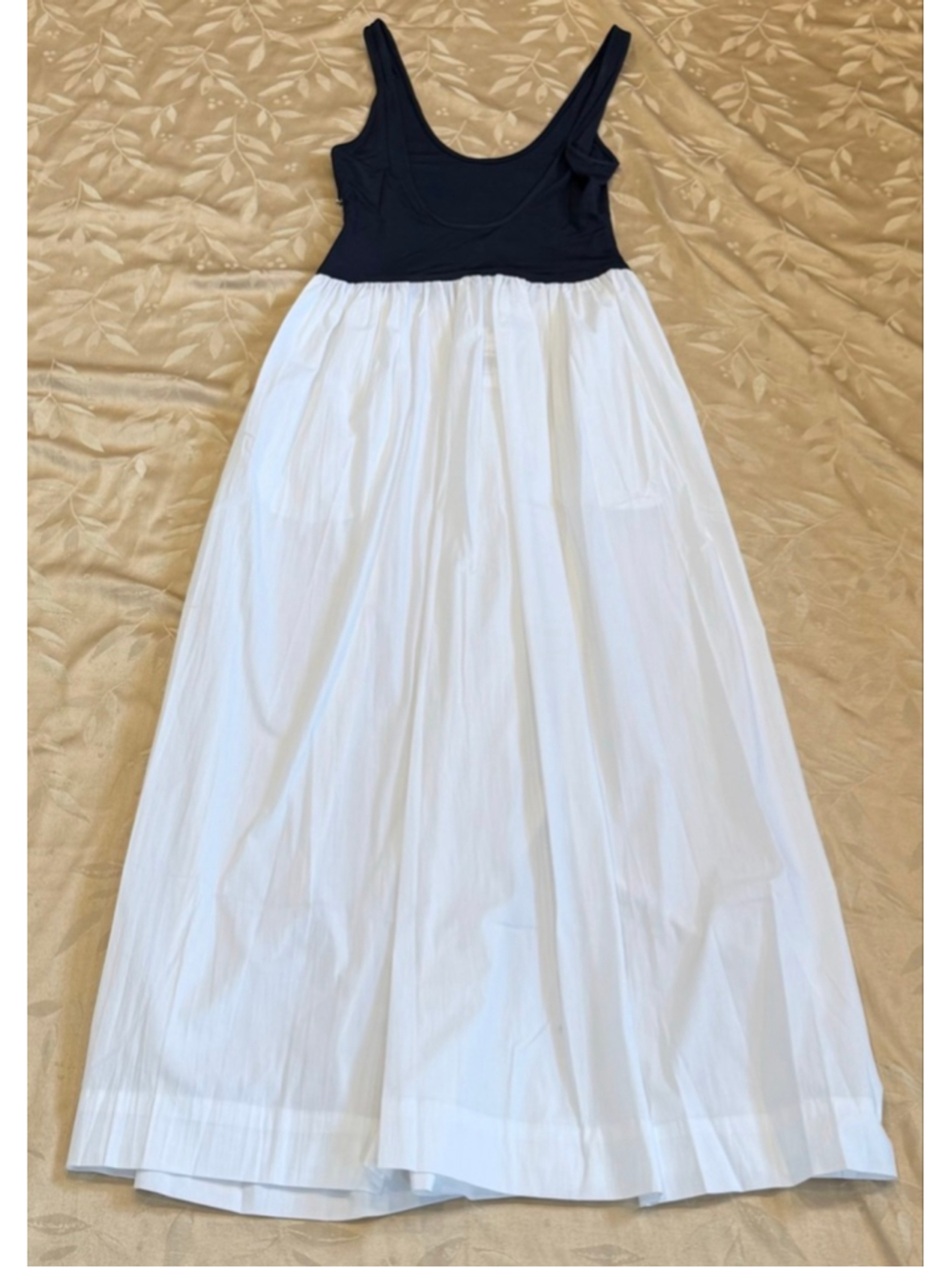 Solid & Striped The Samantha Colorblock Mixed Media Maxi Dress Size M - Picture 4 of 6